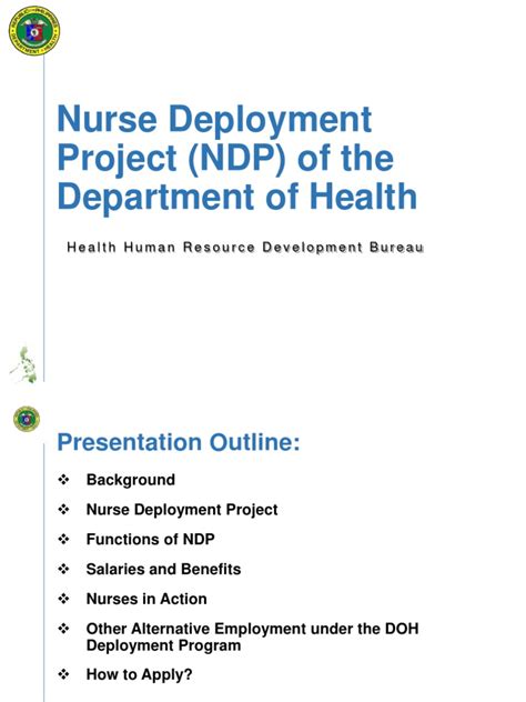 nurse deployment program duties and responsibilities|Optimizing the Department of Health’s Staff Augmentation .